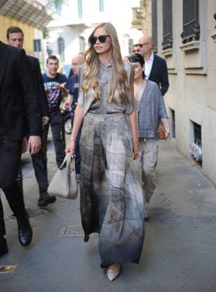 RECORD DATE NOT STATED IPA85945009 - MILAN—LAILA HASANOVIC, JANNIK SINNER S GIRLFRIEND, ATTENDS THE ARMANI FASHION SHOW  Copyright: xx xx 85945009