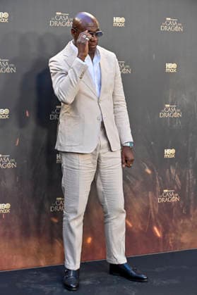 June 22, 2026, Madrid, Madrid, Spain: STEVE TOUSSAINT (Lord Corlys Velaryon) attend the photo call for the special Season 3 screening of Ã¢â‚¬oe CASA DEL DRAGON Ã¢â‚¬Â at the Terraza del Campo del Moro on June 22, 2026, in Madrid, Spain. Madrid Spain  - ZUMAc312 20260622_zsp_c312_021 Copyright: xOscarxManuelxSanchezx