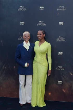 June 22, 2026, Madrid, Madrid, Spain: British actresses PHOEBE CAMPBELL (L) who plays Lady Rhaena Targaryen and BETHANY ANTONIA (R) who plays Lady Baela Targaryen pose together on the red carpet during the special screening event for the first episode of season three of the HBO series House of the Dragon . The premiere was held at the Terraza del Campo del Moro in Madrid. The highly anticipated fantasy series is based on George R R Martins book Fire and Blood and explores the epic history of House Targaryen set two hundred years before the events of Game of Thrones Madrid Spain - ZUMAo127 20260622_zep_o127_039 Copyright: xHugoxOrtunox