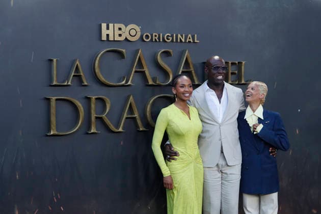 June 22, 2026, Madrid, Madrid, Spain: British actress PHOEBE CAMPBELL (L) who plays Lady Rhaena Targaryen, British actor STEVE TOUSSAINT (C) who plays Lord Corlys Velaryon and British actress BETHANY ANTONIA (R) who plays Lady Baela Targaryen pose together on the red carpet during the special screening event for the first episode of season three of the HBO series House of the Dragon . The premiere was held at the Terraza del Campo del Moro in Madrid. The highly anticipated fantasy series is based on George R R Martins book Fire and Blood and explores the epic history of House Targaryen set two hundred years before the events of Game of Thrones Madrid Spain  - ZUMAo127 20260622_zep_o127_156 Copyright: xHugoxOrtunox