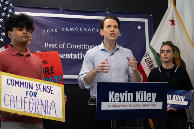 June 22, 2026: U.S. Rep. Kevin Kiley announced during a news conference that he is challenging congressional candidate Richard Pan to a debate at on Monday, June 22, 2026 in Roseville.  - ZUMAj89_ 20260622_zaf_j89_004 Copyright: xPaulxKitagakixJr.x