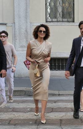IPA85951675 - Milan, Milan Men s Fashion Week: Spring Summer 2026 2027 - Men s Fashion, Spring Summer 2026 — Armani fashion show; pictured: Nathalie Emmanuel  Copyright: xLucaxPontix xLucaPonti IpaAgencyx 85951675