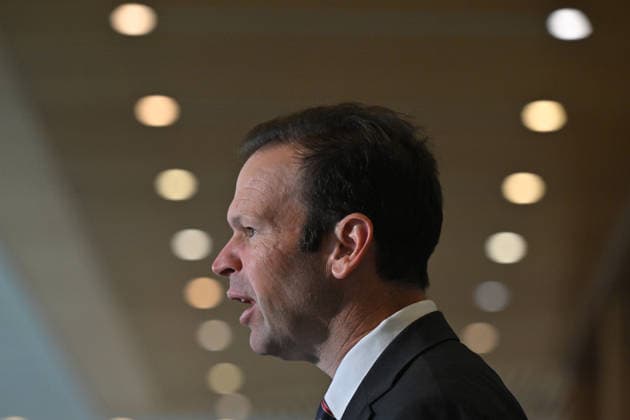 MATT CANAVAN PRESSER, Nationals Leader Matt Canavan and fellow coalition members and senators at a press conference at Parliament House in Canberra, Tuesday, June 23, 2026. ( NO ARCHIVING CANBERRA AUSTRALIAN CAPITAL TERRITORY AUSTRALIA  Copyright: xMICKxTSIKASx 20260623143327826978