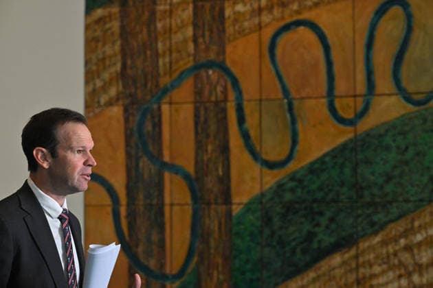 MATT CANAVAN PRESSER, Nationals Leader Matt Canavan and fellow coalition members and senators at a press conference at Parliament House in Canberra, Tuesday, June 23, 2026. ( NO ARCHIVING CANBERRA AUSTRALIAN CAPITAL TERRITORY AUSTRALIA  Copyright: xMICKxTSIKASx 20260623145041426634