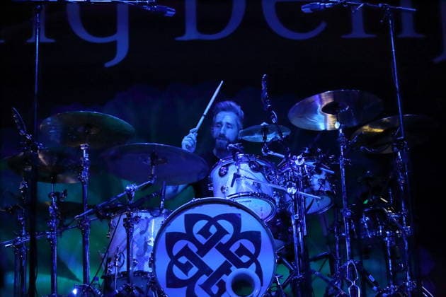 Brian Medeiros of the band Breaking Benjamin at a concert at Huxleys Neue Welt in Berlin, June 22, 2026 Breaking Benjamin Concert Berlin,detected_source_language