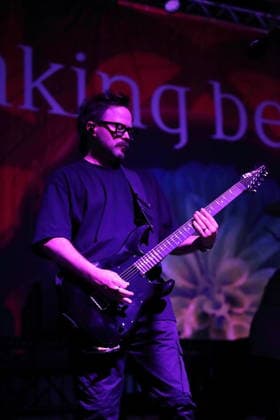 Keith Wallen of the band Breaking Benjamin at a concert at Huxleys Neue Welt in Berlin, June 22, 2026 Breaking Benjamin Concert Berlin,detected_source_language