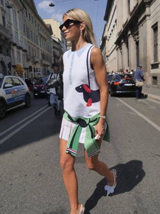 IPA85953748 - Caroline Daur on the city streets amid the various shows at Milan Men s Fashion Week, Spring Summer 2026–2027  Copyright: xLucaxPontix xLucaPonti IpaAgencyx 85953748