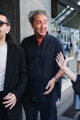 IPA85954264 - Milan, Milan Fashion Week Menswear Spring Summer 2027 - Men s Fashion, Spring Summer 2027 - Giorgio Armani Fashion Show - Guests arriving. Pictured: Paolo Sorrentino (Italian director and screenwriter)  Copyright: xAlessandroxBremecx xx 85954264