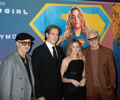 Supergirl NY Premiere Featuring: Craig Gillespie, Peter Safran, Milly Alcock and James Gunn Where: New York, New York, United States When: 23 Jun 2026 Credit: Janet Mayer INSTARimages.com EDITORIAL USE ONLY. NOT FOR USE BY NEWSPAPERS BASED IN THE UK. Copyright: xx instar55795083
