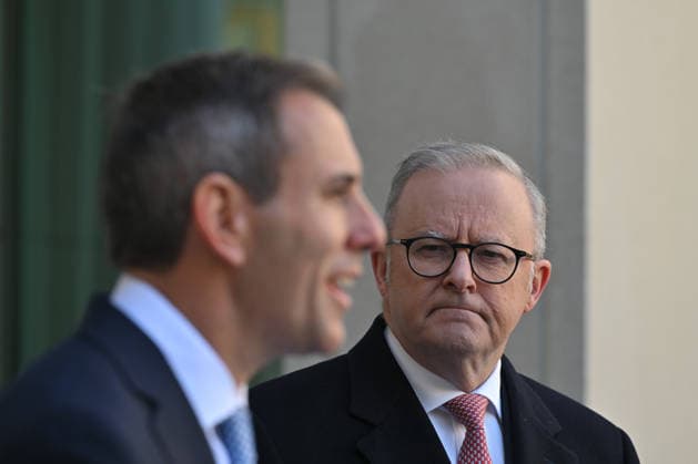 ANTHONY ALBANESE TAX PRESSER, Treasurer Jim Chalmers and Prime Minister Anthony Albanese at a press conference at Parliament House in Canberra, Tuesday, June 23, 2026. ( NO ARCHIVING CANBERRA AUSTRALIAN CAPITAL TERRITORY AUSTRALIA  Copyright: xMICKxTSIKASx 20260623194592225248