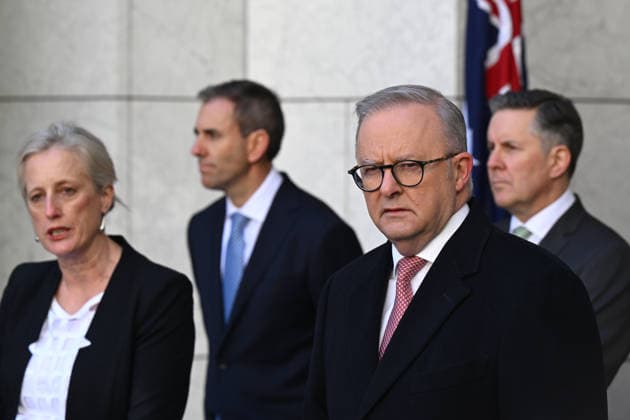 ANTHONY ALBANESE TAX PRESSER, Australian Prime Minister Anthony Albanese speaks to the media during a press conference at Parliament House in Canberra, Tuesday, June 23, 2026. ( NO ARCHIVING CANBERRA ACT AUSTRALIA  Copyright: xLUKASxCOCHx 20260623170598760783