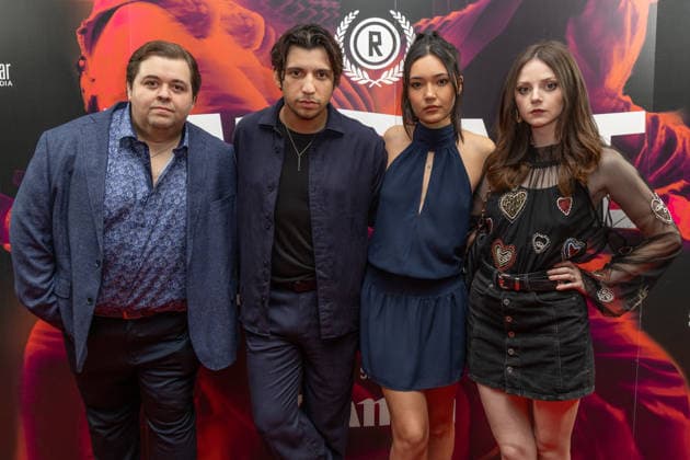 June 22, 2026, London, United Kingdom: (L-R), Jesse Camacho, Kevin Alves, Alexa Barajas and Jessica Clement attend the World Premiere of LUCKY WEEKEND at the 34th Raindance Festival at Vue Piccadilly, London. London United Kingdom - ZUMAs197 20260622_aaa_s197_176 Copyright: xPhilxLewisx