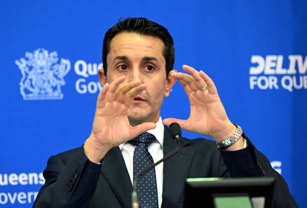 QUEENSLAND BUDGET 2026, Queensland Premier David Crisafulli is seen talking to the media before the handing down of the 2025-26 Queensland state budget at Queensland Parliament in Brisbane, Tuesday, June 23, 2026. ( NO ARCHIVING BRISBANE QUEENSLAND AUSTRALIA  Copyright: xDARRENxENGLANDx 20260623130760606493