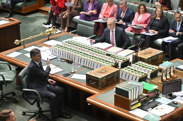QUESTION TIME, Leader of the Opposition Angus Taylor and Prime Minister Anthony Albanese during Question Time in the House of Representatives at Parliament House in Canberra, Tuesday, June 23, 2026. ( NO ARCHIVING CANBERRA AUSTRALIAN CAPITAL TERRITORY AUSTRALIA  Copyright: xMICKxTSIKASx 20260623115559423549