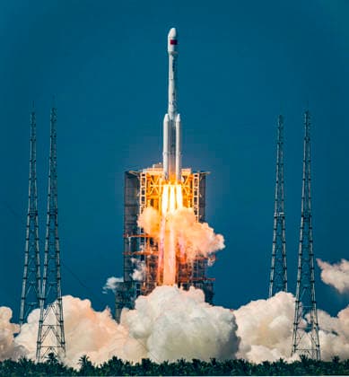 WENCHANG, CHINA - JUNE 23: A modified version of the Long March-7 rocket carrying a new communication technology test satellite blasts off from Wenchang Space Launch Site on June 23, 2026 in Wenchang, Hainan Province of China. Launched at 10:10 a.m. (Beijing Time) aboard a modified version of the Long March-7 rocket, the satellite has successfully entered its preset orbit. This satellite will be mainly used for services such as satellite communications, broadcasting and television, and data transmission, as well as for conducting related technology test verifications.  Copyright: xVCGx 111649894353