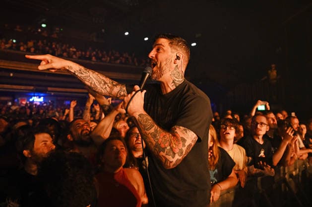 The Dillinger Escape Plan performing at Forum in London LONDON, ENGLAND - JUNE 22: Dimitri Minakakis of ˜The Dillinger Escape Plan™ performing at Forum on June 22, 2026 in London, England. CAP MAR MAR Great Britain UK Copyright: xMartinxHarris CapitalxPicturesx
