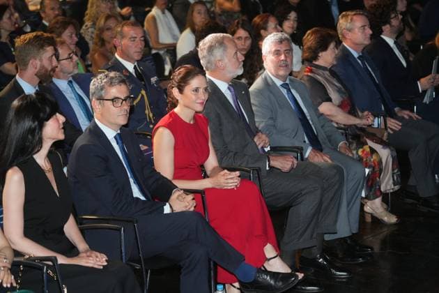 Spanish King Felipe VI attending the Rey de Espana de Periodismo awards 2026 in Madrid on Monday, 22 June 2026. In picture: King Felipe VI and Isabel Diaz Ayuso El rey Felipe VI preside la ceremonia de entrega de los premios Rey de Espana de Periodismo 2026 en Madrid el lunes 22 de junio de 2026 797 David Cordon Press Cordon Press 