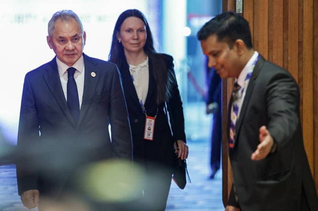 INDIA, NEW DELHI - JUNE 23, 2026: Russian Security Council Secretary Sergei Shoigu attends the BRICS National Security Advisers Meeting. Mikhail Tereshchenko TASS  94167412