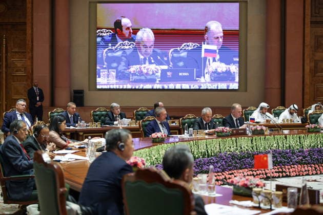 INDIA, NEW DELHI - JUNE 23, 2026: The BRICS National Security Advisers Meeting. Mikhail Tereshchenko TASS  94167596