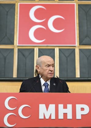Turkiye s Nationalist Movement Party (MHP) Group Meeting ANKARA, TURKIYE - JUNE 23: Turkiye s Nationalist Movement Party (MHP) leader Devlet Bahceli makes a speech during his party s group meeting at the Grand National Assembly of Turkiye in Ankara, Turkiye, on June 23, 2026. Dogukan Keskinkilic Anadolu Ankara Turkey. Editorial use only. Please get in touch for any other usage.  Copyright: x2026xAnadoluxDogukanxKeskinkilicx