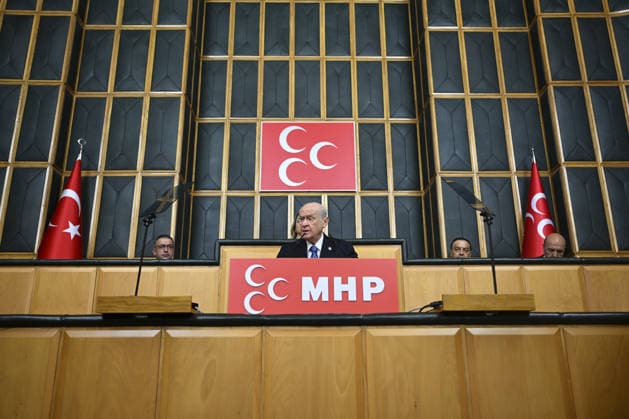 Turkiye s Nationalist Movement Party (MHP) Group Meeting ANKARA, TURKIYE - JUNE 23: Turkiye s Nationalist Movement Party (MHP) leader Devlet Bahceli makes a speech during his party s group meeting at the Grand National Assembly of Turkiye in Ankara, Turkiye, on June 23, 2026. Dogukan Keskinkilic Anadolu Ankara Turkey. Editorial use only. Please get in touch for any other usage.  Copyright: x2026xAnadoluxDogukanxKeskinkilicx