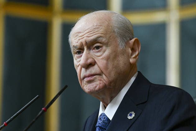 Turkiye s Nationalist Movement Party (MHP) Group Meeting ANKARA, TURKIYE - JUNE 23: Turkiye s Nationalist Movement Party (MHP) leader Devlet Bahceli makes a speech during his party s group meeting at the Grand National Assembly of Turkiye in Ankara, Turkiye, on June 23, 2026. Dogukan Keskinkilic Anadolu Ankara Turkey. Editorial use only. Please get in touch for any other usage.  Copyright: x2026xAnadoluxDogukanxKeskinkilicx