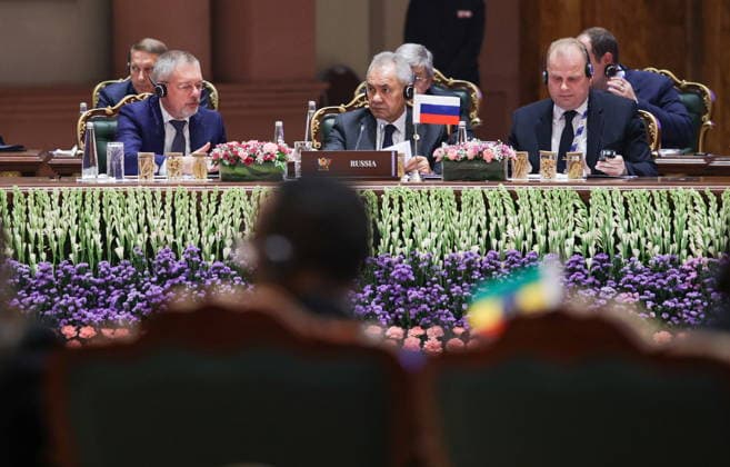 INDIA, NEW DELHI - JUNE 23, 2026: the BRICS National Security Advisers Meeting New Delhi India  - ZUMAt113 20260623_zaa_t113_026 Copyright: xMikhailxTereshchenkox