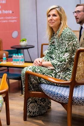 Mumbai, The Netherlands, 2026-06-23 09:37:58 MUMBAI, 23-06-2026, Her Majesty Queen Maxima visits the Republic of India from Tuesday 23 to Thursday 25 June at the invitation of the Government of India as Special Advocate of the UN Secretary-General for Financial Health (UNSGSA) PHOTO: NLBeeld Credit: NL Beeld Patrick van Emst  Copyright: xx x