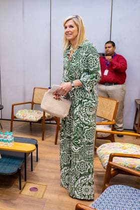 Mumbai, The Netherlands, 2026-06-23 09:37:27 MUMBAI, 23-06-2026, Her Majesty Queen Maxima visits the Republic of India from Tuesday 23 to Thursday 25 June at the invitation of the Government of India as Special Advocate of the UN Secretary-General for Financial Health (UNSGSA) PHOTO: NLBeeld Credit: NL Beeld Patrick van Emst  Copyright: xx x