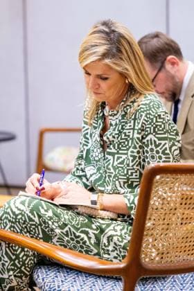 Mumbai, The Netherlands, 2026-06-23 09:46:20 MUMBAI, 23-06-2026, Her Majesty Queen Maxima visits the Republic of India from Tuesday 23 to Thursday 25 June at the invitation of the Government of India as Special Advocate of the UN Secretary-General for Financial Health (UNSGSA) PHOTO: NLBeeld Credit: NL Beeld Patrick van Emst  Copyright: xx x