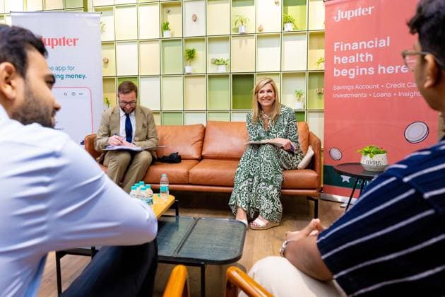 Mumbai, The Netherlands, 2026-06-23 10:03:54 MUMBAI, 23-06-2026, Her Majesty Queen Maxima visits the Republic of India from Tuesday 23 to Thursday 25 June at the invitation of the Government of India as Special Advocate of the UN Secretary-General for Financial Health (UNSGSA) PHOTO: NLBeeld Credit: NL Beeld Patrick van Emst  Copyright: xx x