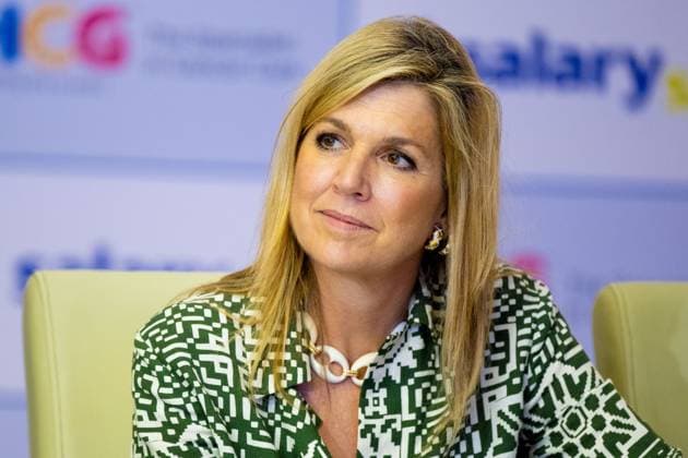 Mumbai, The Netherlands, 2026-06-23 11:17:28 MUMBAI, 23-06-2026, Her Majesty Queen Maxima visits the Republic of India from Tuesday 23 to Thursday 25 June at the invitation of the Government of India as Special Advocate of the UN Secretary-General for Financial Health (UNSGSA) PHOTO: NLBeeld Credit: NL Beeld Patrick van Emst  Copyright: xx x