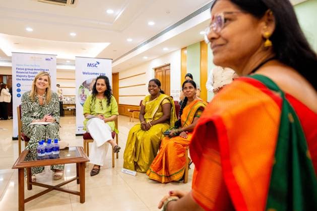 Mumbai, The Netherlands, 2026-06-23 12:02:03 MUMBAI, 23-06-2026, Her Majesty Queen Maxima visits the Republic of India from Tuesday 23 to Thursday 25 June at the invitation of the Government of India as Special Advocate of the UN Secretary-General for Financial Health (UNSGSA) PHOTO: NLBeeld Credit: NL Beeld Patrick van Emst  Copyright: xx x