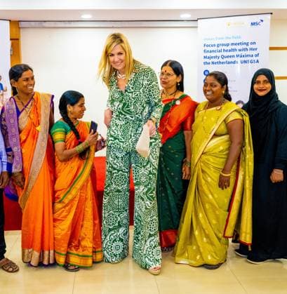 Mumbai, The Netherlands, 2026-06-23 12:54:54 MUMBAI, 23-06-2026, Her Majesty Queen Maxima visits the Republic of India from Tuesday 23 to Thursday 25 June at the invitation of the Government of India as Special Advocate of the UN Secretary-General for Financial Health (UNSGSA) PHOTO: NLBeeld Credit: NL Beeld Patrick van Emst  Copyright: xx x