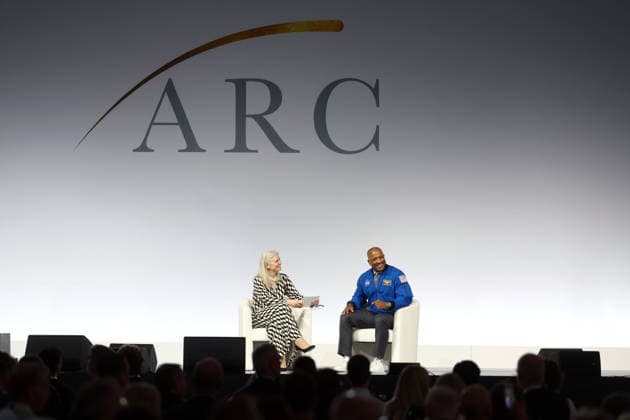Astronaut Victor Glover in conversation with Baroness Philippa Stroud at the Alliance for Responsible Citizenship Conference 2026. Image Licensed to Parsons Media. 23 06 2026. London, United Kingdom. The Alliance for Responsible Citizenship Conference 2026. Olympia London.  Copyright: xAndrewxParsonsx xParsonsxMediax PAR-9216-0004