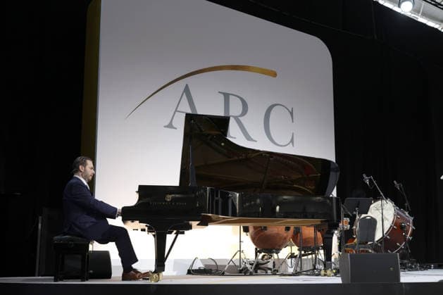 Musicians perform at the Alliance for Responsible Citizenship Conference 2026. Image Licensed to Parsons Media. 23 06 2026. London, United Kingdom. The Alliance for Responsible Citizenship Conference 2026. Olympia London.  Copyright: xAndrewxParsonsx xParsonsxMediax PAR-9216-0010