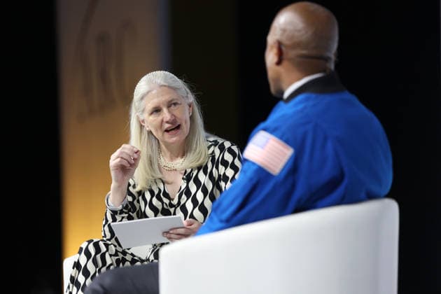 Astronaut Victor Glover in conversation with Baroness Philippa Stroud at the Alliance for Responsible Citizenship Conference 2026. Image Licensed to Parsons Media. 23 06 2026. London, United Kingdom. The Alliance for Responsible Citizenship Conference 2026. Olympia London.  Copyright: xRyanxJenkinsonx xParsonsxMediax PAR-9215-0009