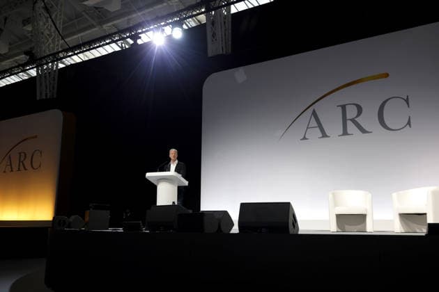 Sabin Howard speaks at the Alliance for Responsible Citizenship Conference 2026. Image Licensed to Parsons Media. 23 06 2026. London, United Kingdom. The Alliance for Responsible Citizenship Conference 2026. Olympia London.  Copyright: xAndrewxParsonsx xParsonsxMediax PAR-9216-0033