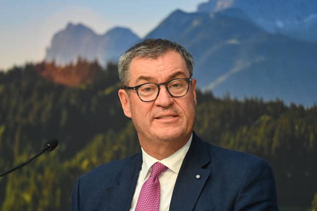 Markus SOEDER (Ministerpraesident Bayern und CSU Vorsitzender), Einzelbild,angeschnittenes Einzelmotiv,Portraet,Portrait,Porträt. Pressekonferenz der Bayerischen Staatsregierung nach Kabinettssitzung am 23.06.2026 im Prinz Carl Palais in Muenchen. *** Markus SOEDER, Minister-President of Bavaria and CSU Chairman, single image, cropped close-up, portrait, press conference of the Bavarian State Government following a cabinet meeting on June 23, 2026, at the Prinz Carl Palais in Munich,detected_source_language
