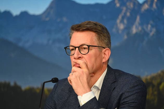 Markus BLUME (CSU,Bayerischer Staatsminister für Wissenschaft und Kunst), Einzelbild,angeschnittenes Einzelmotiv,Portraet,Portrait,Porträt. Pressekonferenz der Bayerischen Staatsregierung nach Kabinettssitzung am 23.06.2026 im Prinz Carl Palais in Muenchen. *** Markus BLUME, CSU, Bavarian Minister of State for Science and the Arts; single image, cropped close-up, portrait; Press conference of the Bavarian State Government following the cabinet meeting on June 23, 2026, at the Prinz Carl Palais in Munich,detected_source_language