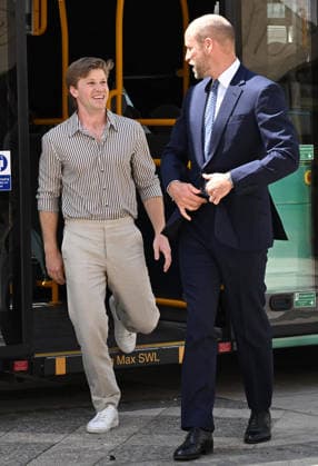 William, Prince of Wales arrives with Robert Irwin to take part in The Earthshot Prize Impact Assembly in London Featuring: Robert Irwin, William, Prince of Wales Where: London, United Kingdom When: 23 Jun 2026 Credit: Cover Images EDITORIAL USE ONLY. NOT FOR USE BY NEWSPAPERS BASED IN THE UK. Copyright: xx coverimg55796317