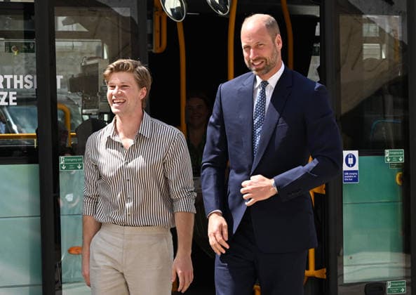 William, Prince of Wales arrives with Robert Irwin to take part in The Earthshot Prize Impact Assembly in London Featuring: Robert Irwin, William, Prince of Wales Where: London, United Kingdom When: 23 Jun 2026 Credit: Cover Images EDITORIAL USE ONLY. NOT FOR USE BY NEWSPAPERS BASED IN THE UK. Copyright: xx coverimg55796320