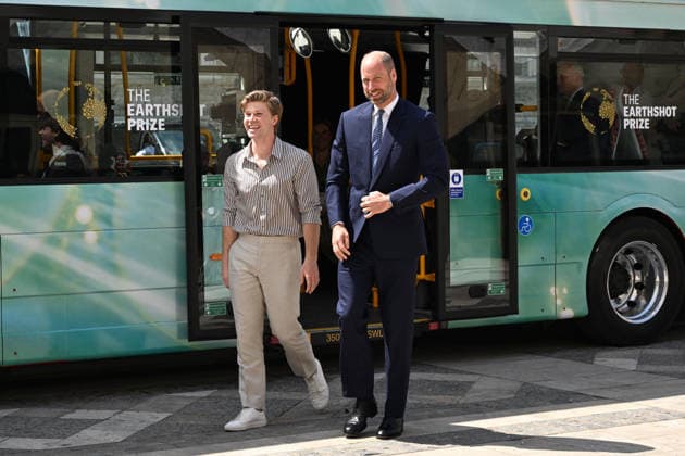 William, Prince of Wales arrives with Robert Irwin to take part in The Earthshot Prize Impact Assembly in London Featuring: Robert Irwin, William, Prince of Wales Where: London, United Kingdom When: 23 Jun 2026 Credit: Cover Images EDITORIAL USE ONLY. NOT FOR USE BY NEWSPAPERS BASED IN THE UK. Copyright: xx coverimg55796322
