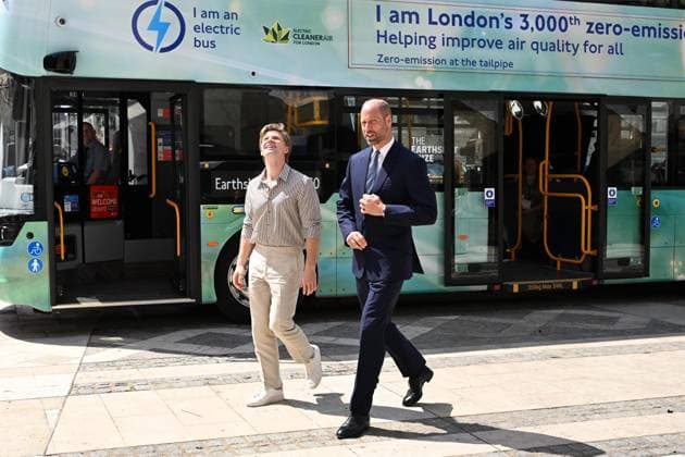 William, Prince of Wales arrives with Robert Irwin to take part in The Earthshot Prize Impact Assembly in London Featuring: Robert Irwin, William, Prince of Wales Where: London, United Kingdom When: 23 Jun 2026 Credit: Cover Images EDITORIAL USE ONLY. NOT FOR USE BY NEWSPAPERS BASED IN THE UK. Copyright: xx coverimg55796325