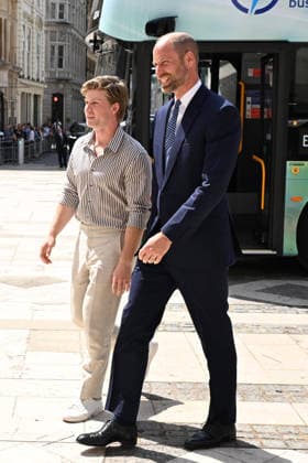 William, Prince of Wales arrives with Robert Irwin to take part in The Earthshot Prize Impact Assembly in London Featuring: Robert Irwin, William, Prince of Wales Where: London, United Kingdom When: 23 Jun 2026 Credit: Cover Images EDITORIAL USE ONLY. NOT FOR USE BY NEWSPAPERS BASED IN THE UK. Copyright: xx coverimg55796329
