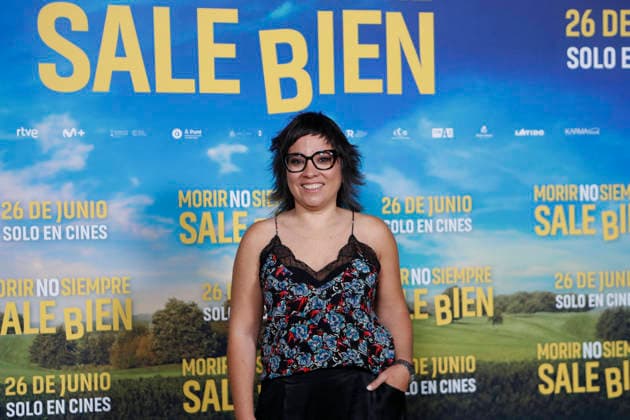 June 23, 2026, Madrid, Madrid, Spain: Director CLAUDIA PINTO poses for the media during the photocall for the presentation of her latest movie Morir no siempre sale bien held at Leclab Madrid. The black comedy film tells the story of two families from different social backgrounds forced to interact after the kidnapping of a corpse. The cinematic project explores social differences through irony and empathy offering a critical portrait of modern society. Madrid Spain  - ZUMAo127 20260623_zep_o127_072 Copyright: xHugoxOrtunox