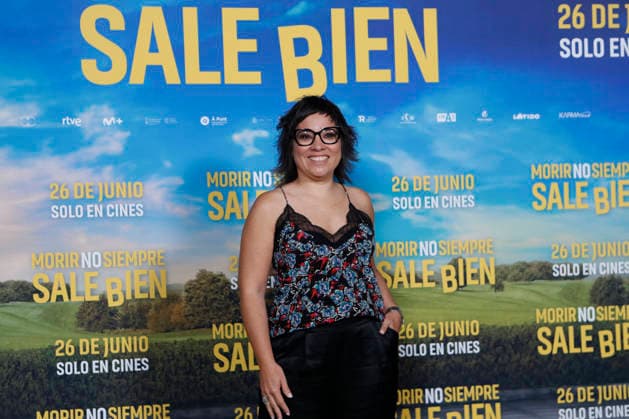 June 23, 2026, Madrid, Madrid, Spain: Director CLAUDIA PINTO poses for the media during the photocall for the presentation of her latest movie Morir no siempre sale bien held at Leclab Madrid. The black comedy film tells the story of two families from different social backgrounds forced to interact after the kidnapping of a corpse. The cinematic project explores social differences through irony and empathy offering a critical portrait of modern society. Madrid Spain - ZUMAo127 20260623_zep_o127_065 Copyright: xHugoxOrtunox