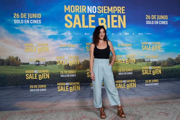 June 23, 2026, Madrid, Madrid, Spain: Spanish actress TAMARA CASELLAS poses for the media during the photocall for the presentation of the movie Morir no siempre sale bien held at Leclab Madrid. Directed by Claudia Pinto the black comedy film tells the story of two families from different social backgrounds forced to interact after the kidnapping of a corpse. The cinematic project explores social differences through irony and empathy offering a critical portrait of modern society. Madrid Spain  - ZUMAo127 20260623_zep_o127_038 Copyright: xHugoxOrtunox