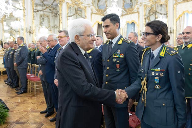 June 23, 2026, Rome, Rome, Italy: President of the Republic Sergio Mattarella meets with representatives of the Guardia di Finanza on the occasion of the 252nd anniversary of the Corps establishment. Rome, June 23, 2026 *** Local Caption *** Il Presidente della Repubblica Sergio Mattarella incontra una rappresentanza della Guardia di Finanza, in occasione del 252Ã‚Â° anniversario della costituzione del Corpo Rome Italy  - ZUMAa289 20260623_zia_a289_028 Copyright: xFrancescoxAmmnedolax xAgfx