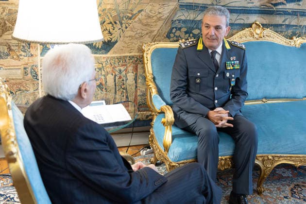 June 23, 2026, Rome, Rome, Italy: President of the Republic Sergio Mattarella meets with Andrea De Gennaro, Commander General of the Guardia di Finanza, on the occasion of the 252nd anniversary of the Corps establishment. Rome, June 23, 2026 *** Local Caption *** Il Presidente della Repubblica Sergio Mattarella incontra Andrea De Gennaro, Comandante Generale della Guardia di Finanza, in occasione del 252Ã‚Â° anniversario della costituzione del Corpo Rome Italy  - ZUMAa289 20260623_zia_a289_038 Copyright: xFrancescoxAmmnedolax xAgfx